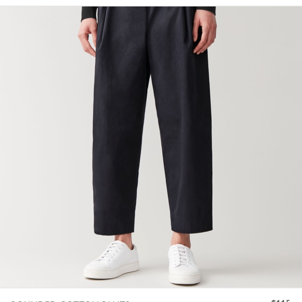 COS blue tailored culottes style trousers